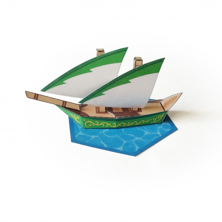 Elfen-Segelschiff