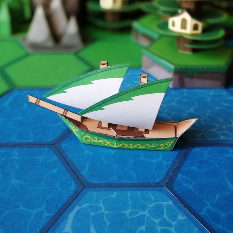 Elfen-Segelschiff