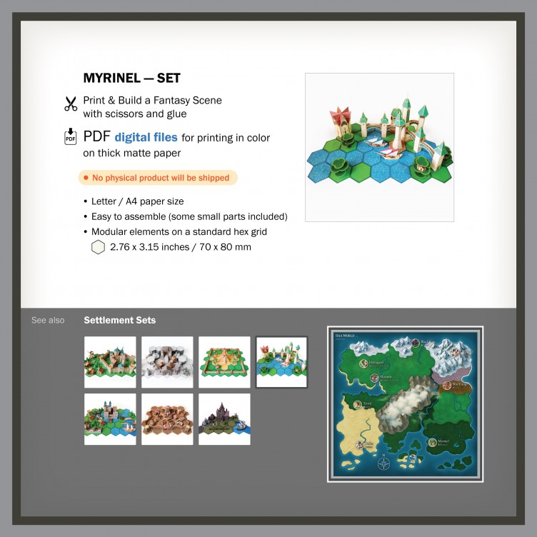 Myrinel – Elfisches Stadt-Set