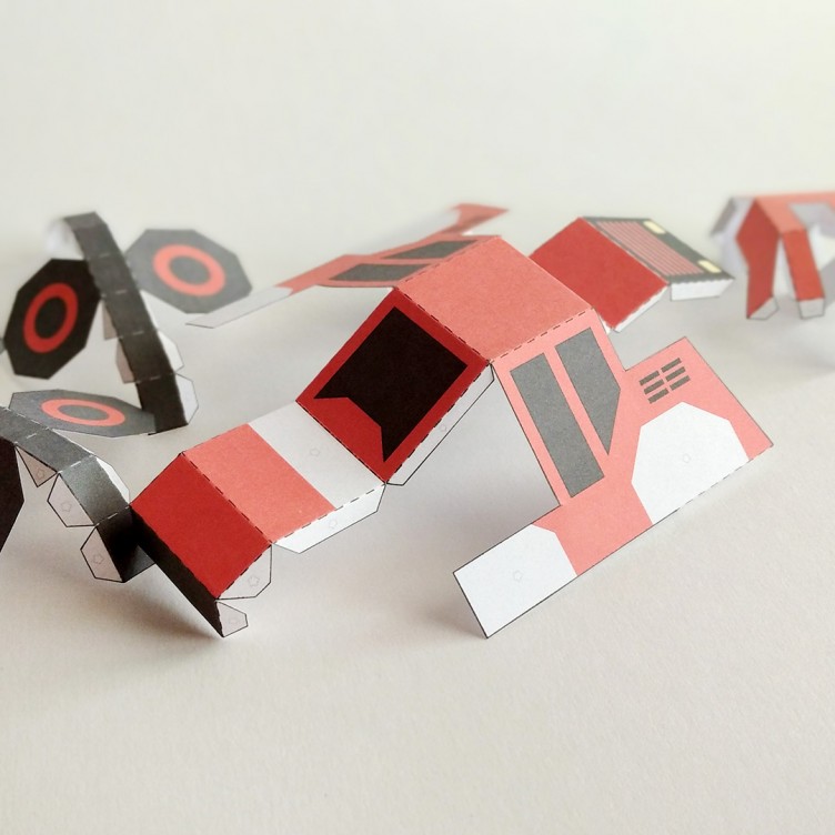 LADER. 3D-Papierspielzeug zum Bauen mit Cricut und anderen Schneidemaschinen