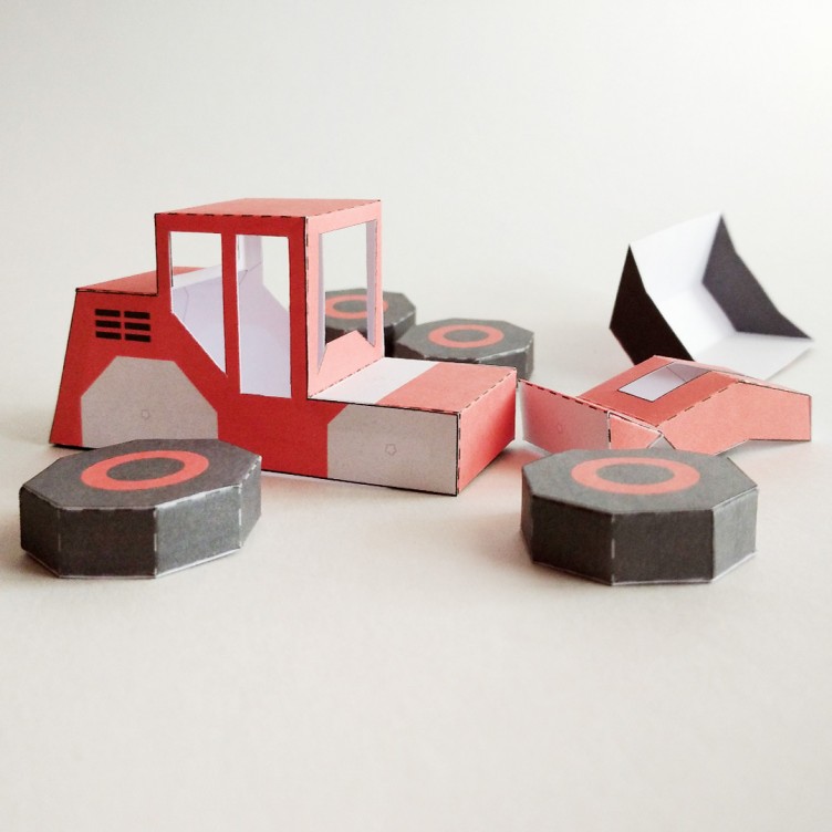LADER. 3D-Papierspielzeug zum Bauen mit Cricut und anderen Schneidemaschinen