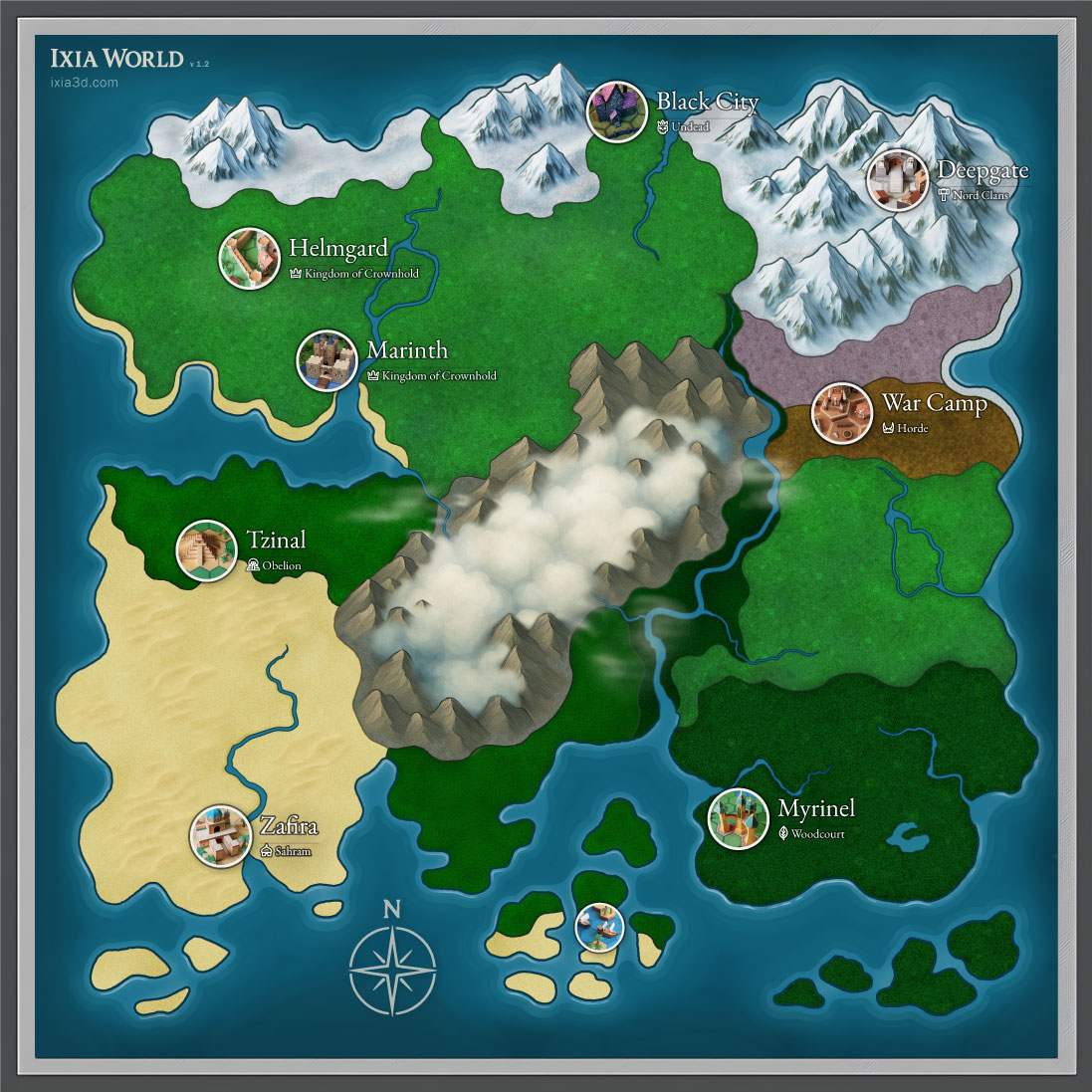 Ixia-Weltkarte Erweitert — Version 1.2