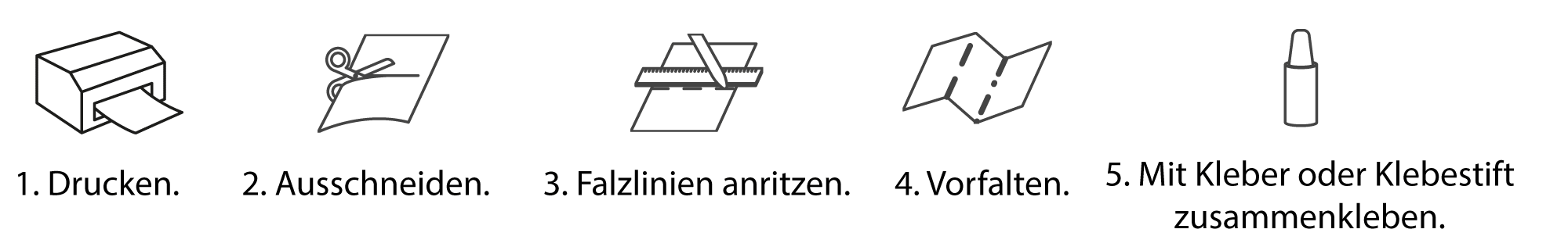 Montageschritte für Art Cards
